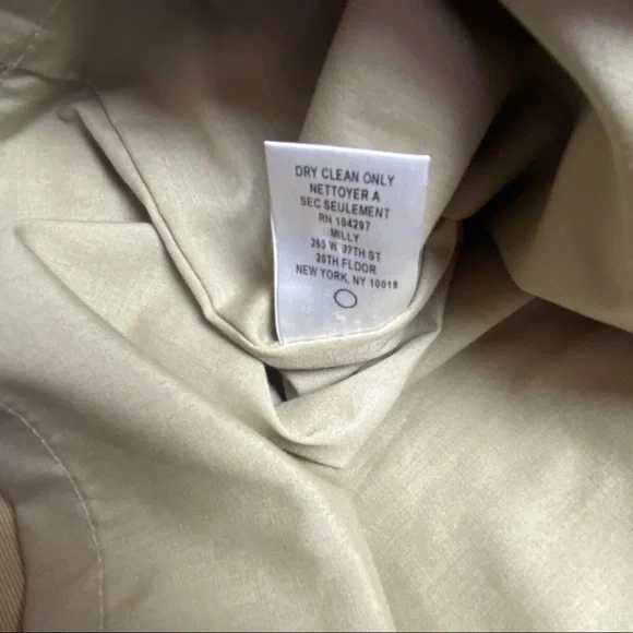 MILLY Jumper Dress Wooden button canvas military